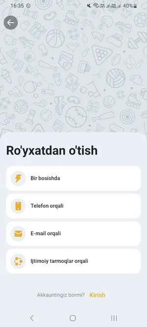 Melbet UZ saytida ro‘yxatdan o‘tish va unga kirish
