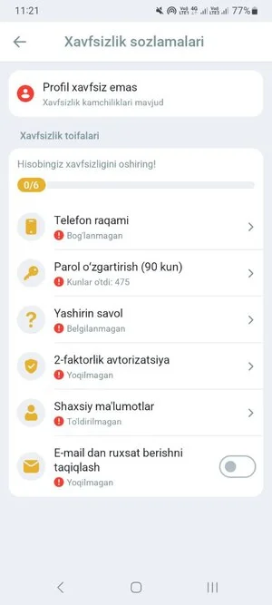 Melbet ilovasi xavfsizligi